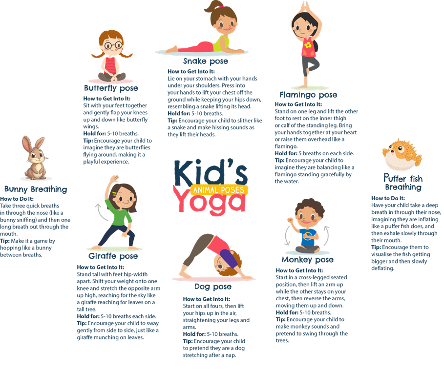 kids animal yoga poses