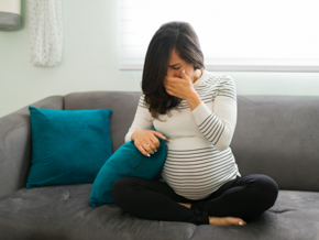 pregnancy lady upset