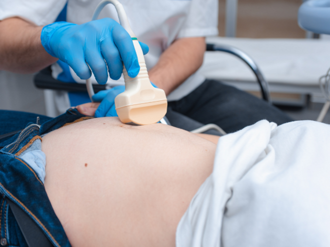 pregnant woman getting an ultrasound