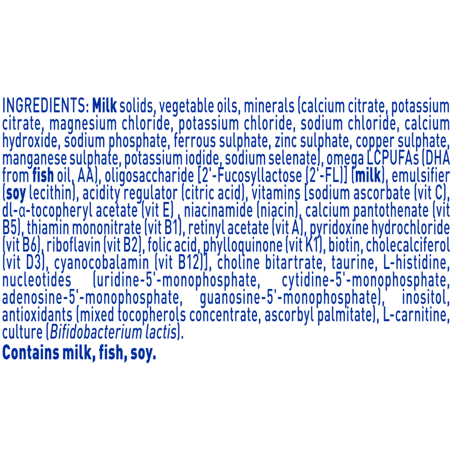 NAN OPTIPRO 1, Starter Baby Formula From Birth – 800g - Ingredients